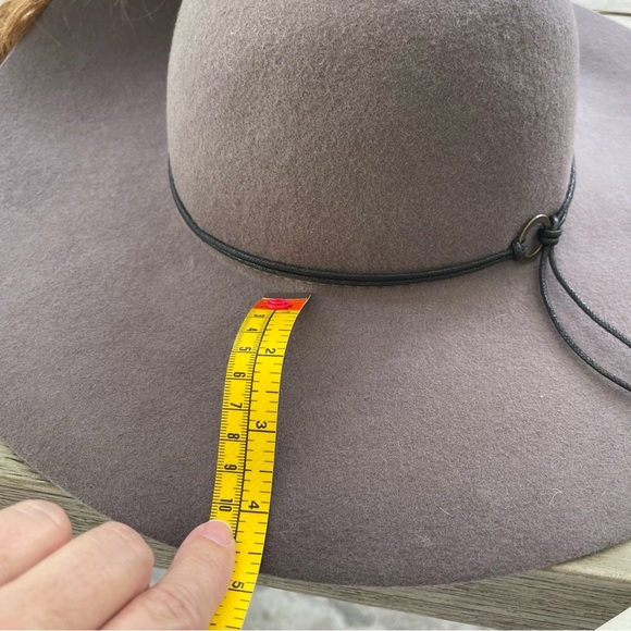 C.C. Hat Co. Gray 100% Wool Wide-Brim Flop Style Hat - Picture 5 of 5